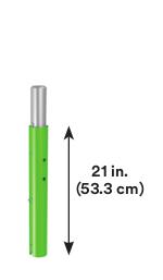 Lower Davit Mast Extension - 21 in. (53.3 cm) - Fits confined space offset davit masts - Combine up to 2 extensions - Extends davit mast height - 3M DBI-SALA 8518509 image 0