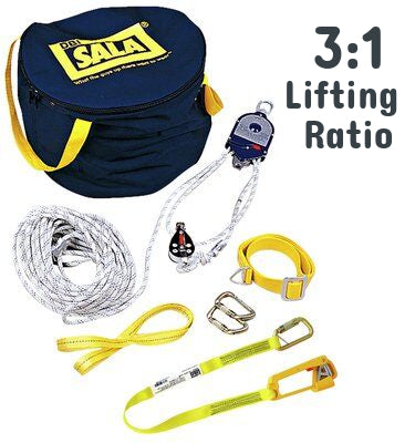 Rollgliss (RPD) Rescue Positioning Device - 3:1 Lifting Ratio - Manually controlled ascent/descent - For work positioning and rescue operations - Includes: Anchor slings, 2 carabiners and carrying bag - 3M DBI-SALA 3600050 3600100 image 0
