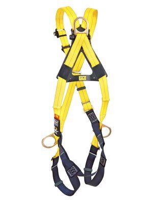 Delta Cross-Over Style Positioning/Climbing Harness - Front, back &amp; side D-rings - Loops for body belt - Pass-thru buckle leg straps image 1