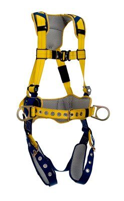 Delta Construction Style Positioning Harness - Back &amp; side D-rings - Tongue-buckle leg straps - Shoulder/back/leg padding image 0