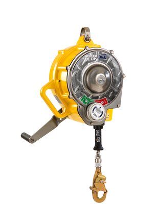 3400910 - Sealed-Blok (SRL) Self Retracting Lifeline - 85 ft. (25.5m) - 3-way Retrieval Winch - Galvanized Lifeline w/ Snap Hook - RSQ dual-mode: Fall arrest or descent - 4 ft. tie-off adaptor image 0