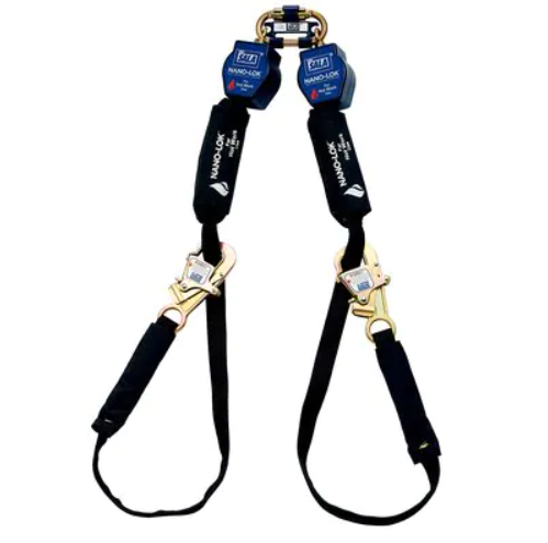 3101326 - 3M DBI-SALA Nano-Lok Tie-Back Twin-Leg Quick Connect Self Retracting Lifeline image 0