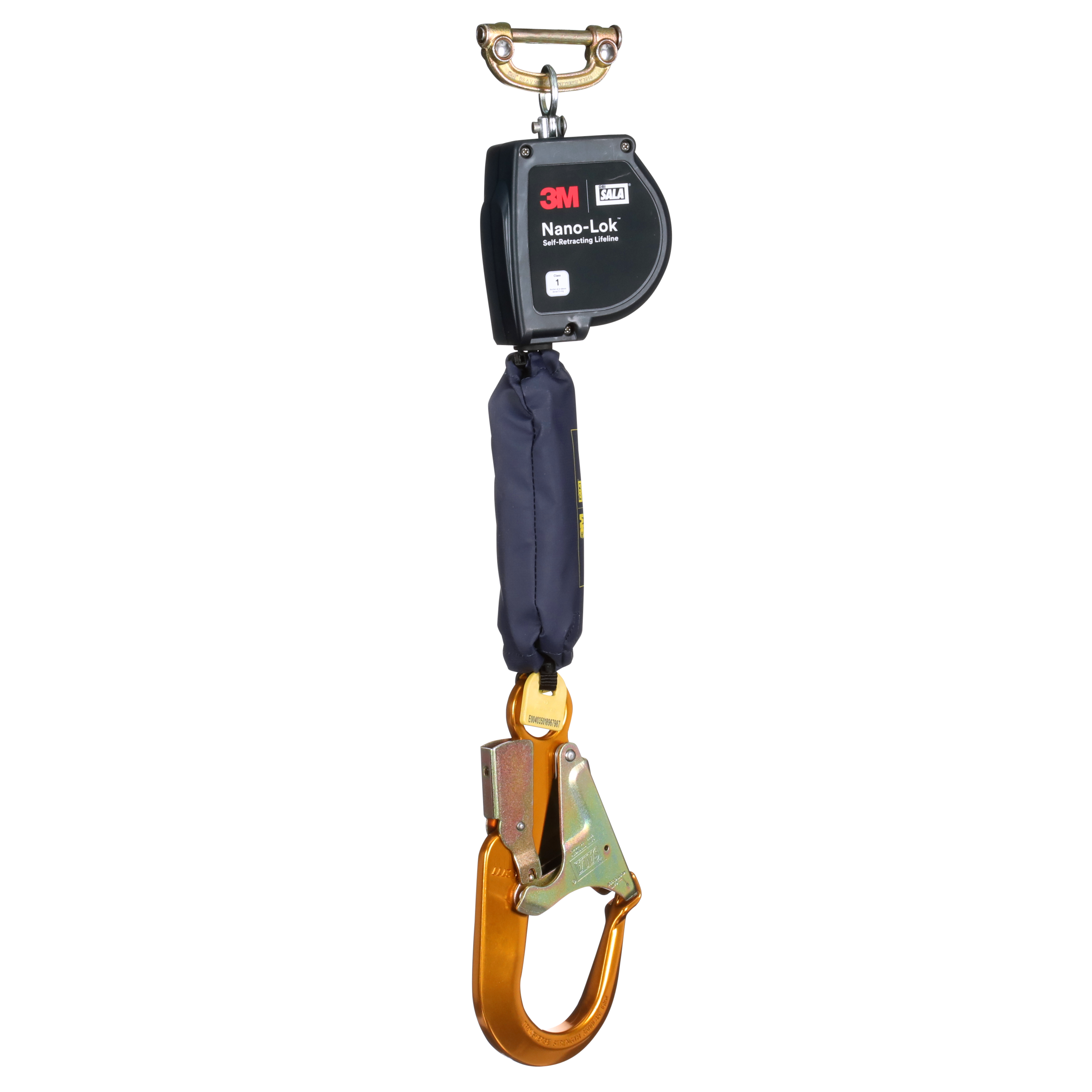 Nano-Lok XL Self-Retracting Lifeline with Quick Connect, Web, Aluminum Rebar Hook, 9 ft., Class 1, ANSI - 3M DBI-SALA 3100600 image 0