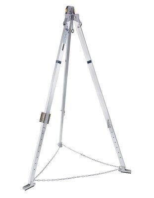 7 ft. (2.1 m) Aluminium tripod, 5,000 lb. (22 kN) eyebolt anchor points, Winch/SRL bracket - 3M DBI-SALA 8000140 image 0