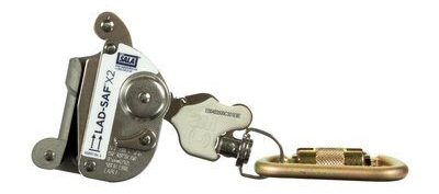 6160030 - Lad-Saf Detachable Sleeve - Fits 9.5mm(3/8") &amp; 8mm steel cable - Install and detach anywhere on lifeline - Carabiner to harness - 3M DBI-SALA image 0