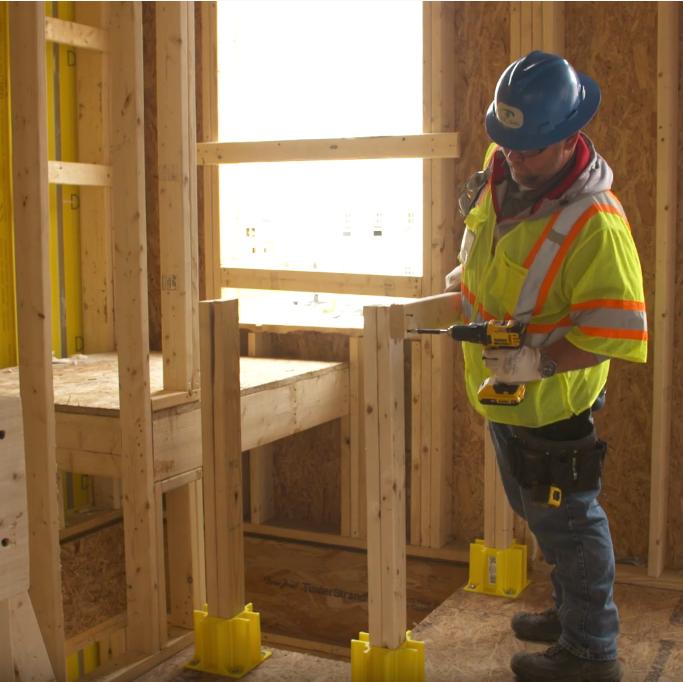 Safety Boot Guardrail System - Reusable guardrail system - Eliminates bracing - Create instant toeboards - Temporary rail construction - Exceeds OSHA guardrail regs  - Made in the USA - Safety Maker SB001 image 8