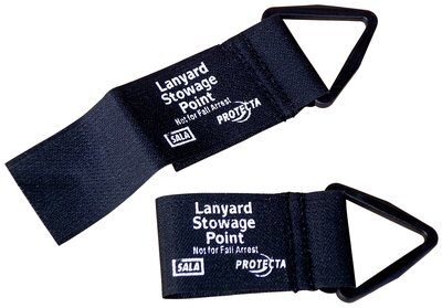 DBI Lanyard Keepers - Provides easy place to park lanyards - Hook and loop attachment - Heavy-duty plastic ring - 3M DBI-SALA 9504374 image 0