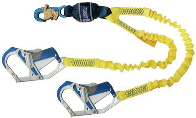1246415 - Force2 Lanyard, 6 ft. Twin Leg, 100% Tie-Off - Connections: Snap Hook / Comfort Grip Connectors image 0