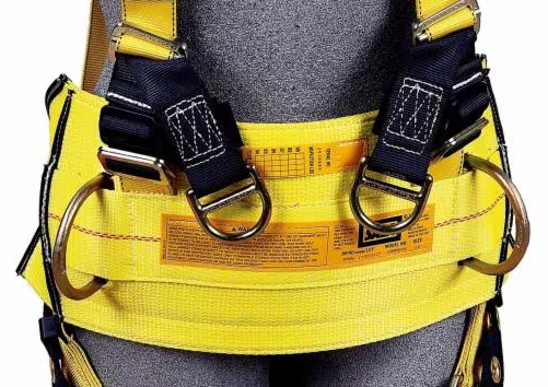 Derrick Positioning Belt with Pass-Thru Suspension Strap Harness Connector, Yellow, Universal - 3M DBI-SALA 1000570 image 1