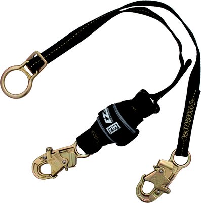 6ft. Arc Flash Tie-Back Lanyard - Snap hooks on each end - Adjustable D-ring for tie-back - Arc flash rated and fire resistant - Shock absorbing lanyard - 3M DBI-SALA 1246309 image 0