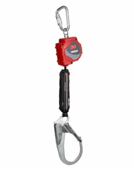 Self-Retracting Lifeline with Carabiner, Web, Steel Rebar Hook, 11 ft - 3M PROTECTA 3100515 image 0