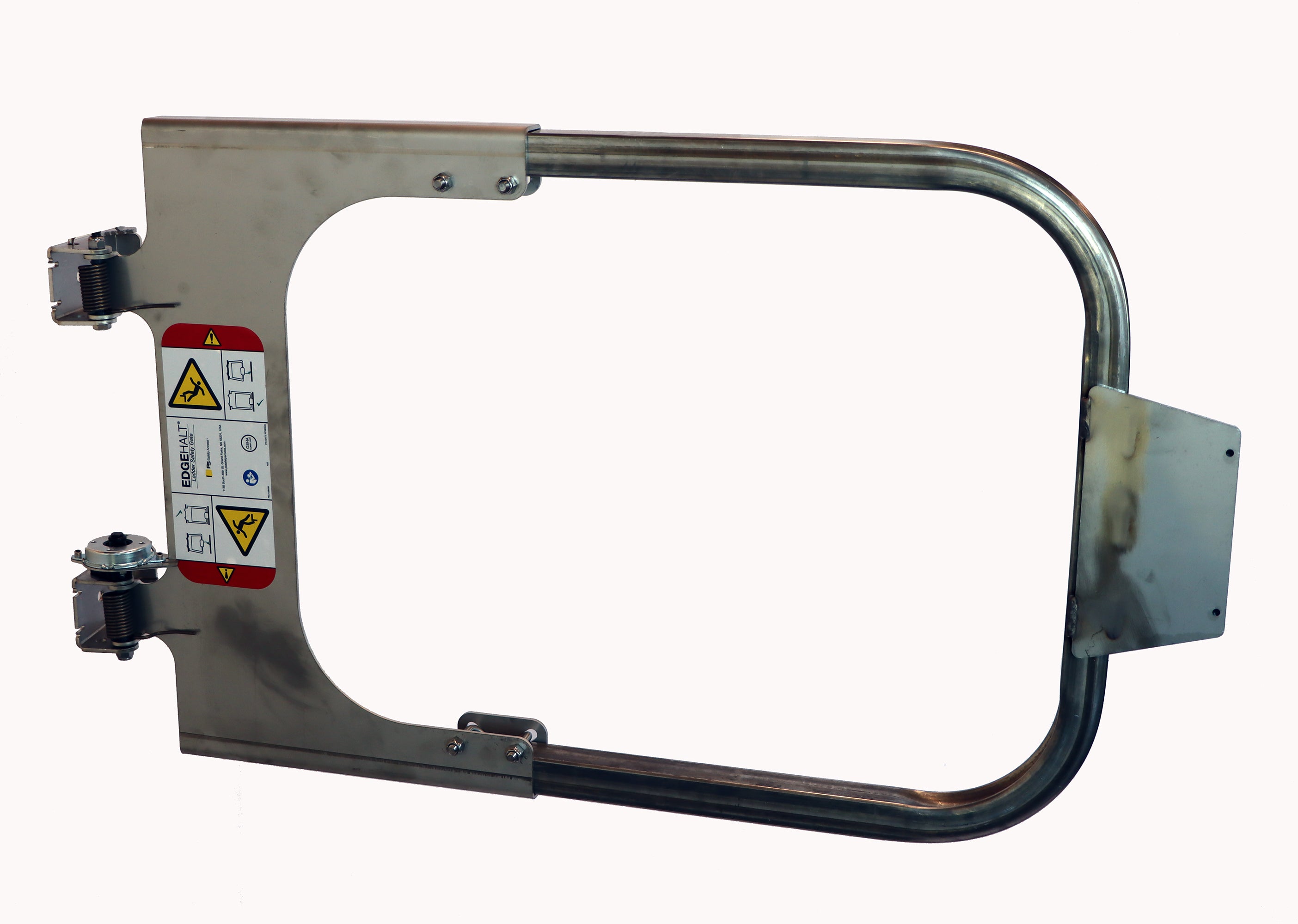 EdgeHalt Adjustable Ladder Safety Gate with Slam-Proof Technology