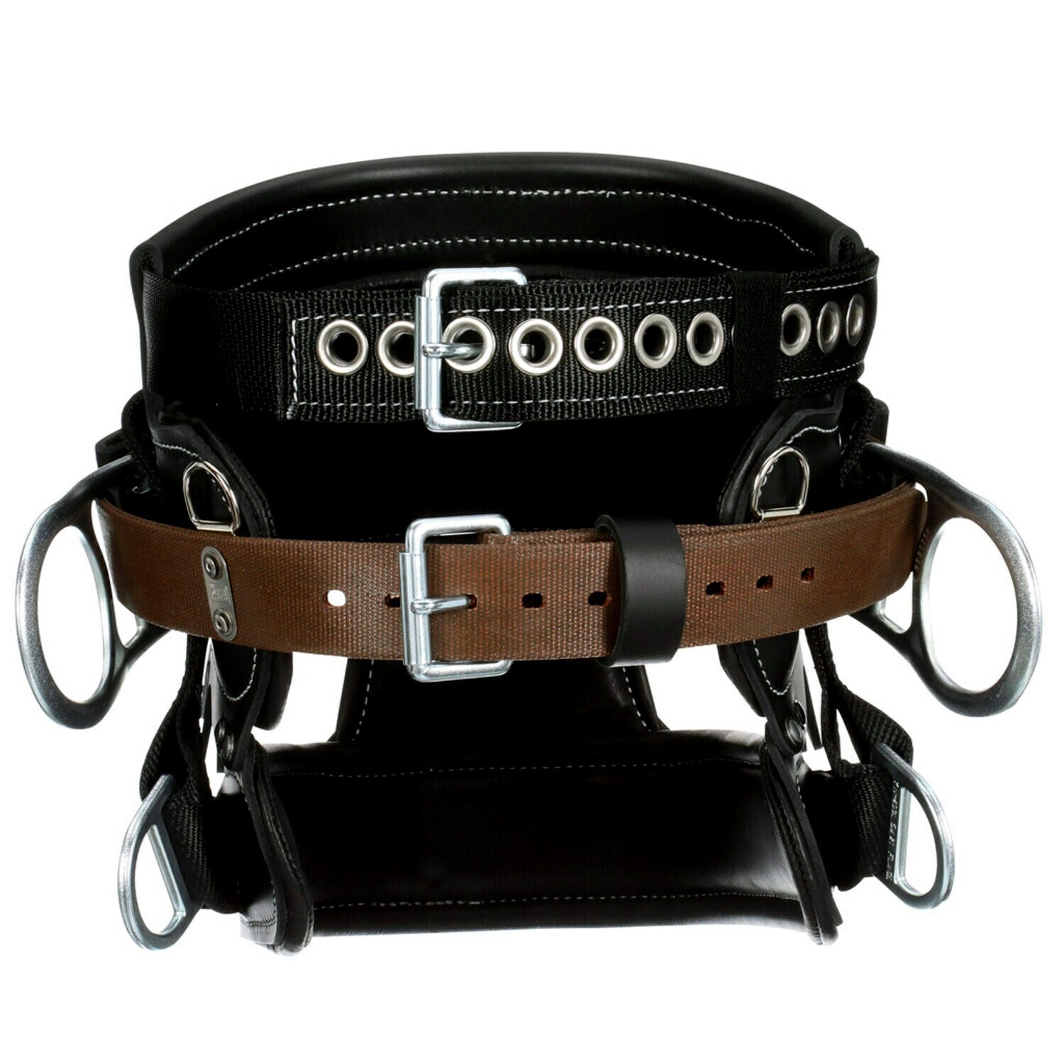 4D Lineman Belt - Four D-rings, Support seat, Gut strap, Metal ID plate, Tool snaps &amp; rings, Tape thong - 3M DBI-SALA 1000262-1000269 image 0