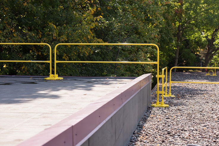 SR2k SafetyRail Leveling Step Rail - Yellow or Galvanized - BlueWater SafetyRail 2000 image 0
