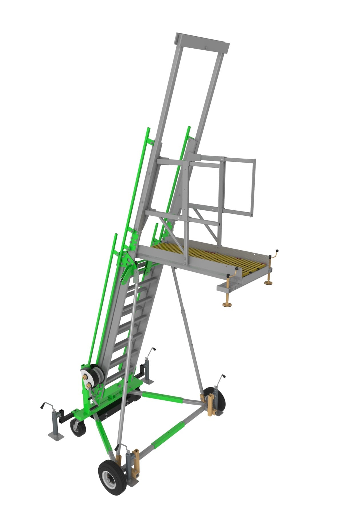 Portable Access Ladder, Adjustable Platform, 2-User Rated Portable Access Ladder System - 3M DBI-SALA 8530852 and 8530853 image 0