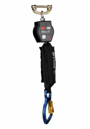 Nano-Lok Hot Work Self-Retracting Lifeline with Quick Connect, Web, Steel Rebar Lock Hook, 6 ft - 3M DBI-SALA 3100559 image 0