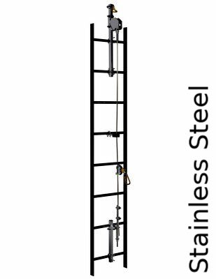 Lad-Saf Vertical Lifeline (VLL) System - 1 x 7 swaged stainless steel cable (3/8 in.) - Cable guide per 30ft. - Ideal for ladders &amp; billboards - X2 &amp; X3 sleeve sold separately - 3M DBI-SALA image 0