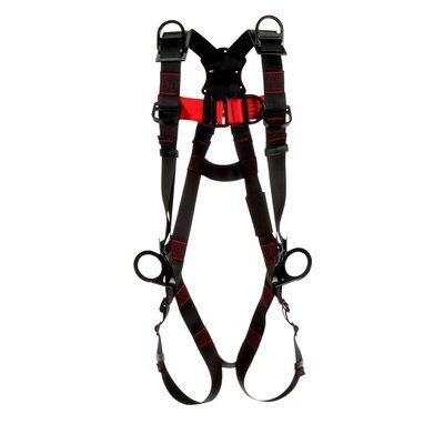 PROTECTA Vest-Style Positioning/Climbing/Retrieval Harness - Front, back, side & shoulder (rescue) D-rings - Pass-thru leg & chest straps image 0