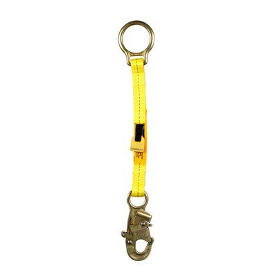 1.5ft. D-ring Extension - Extends back D-ring or overhead anchor point - Abrasion resistant yellow webbing - Built-in wear indicator - High-strength steel d-ring - 3M DBI-SALA 1231117 image 0
