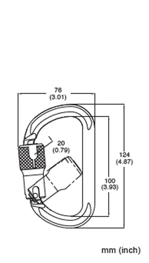 354-2A Aluminum Twist-Lock Carabiner - French Creek Fall Safety image 1