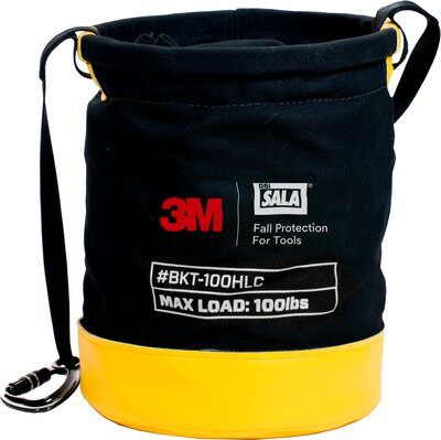 1500134 - Safe Bucket - Canvas bucket w/ 6 D-rings for tool tethering - Hook &amp; Loop closure - (15 in. x 12.5 in.) - 100 lb. load rating - 1 EA - 3M DBI-SALA image 0