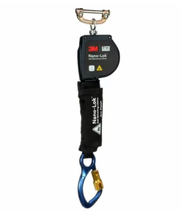 Nano-Lok Arc Flash Self-Retracting Lifeline with Quick Connect, Web, Aluminum Carabiner, 8 ft - 3M DBI-SALA 3100577 image 0