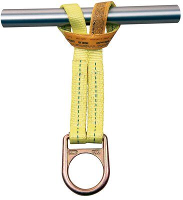 Scaffold Anchor - Fall arrest anchor for scaffolding or piping - Polyester web - Choker style anchor - High strength steel D-ring - 3M DBI-SALA 1201390 image 1