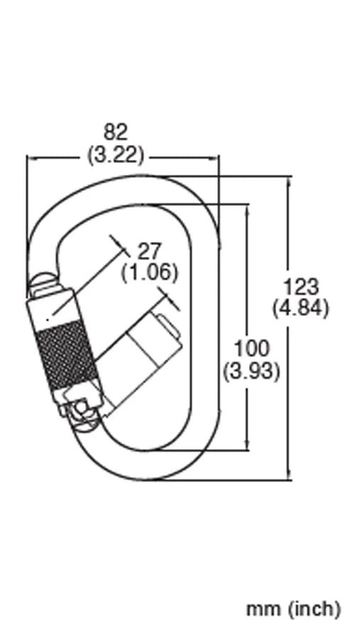 354-4 Twist-Lock Carabiner - French Creek Fall Safety image 1