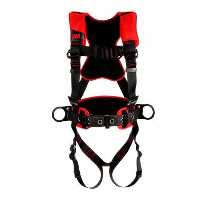 PROTECTA Construction-style Suspension/Rigging Harness - Back, Front & Side D-rings - Quick-connect leg straps - Back/hip padding image 0