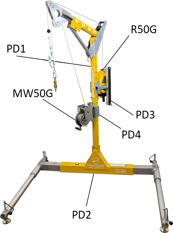 PD2 Davit System Base - French Creek Fall Safety image 2