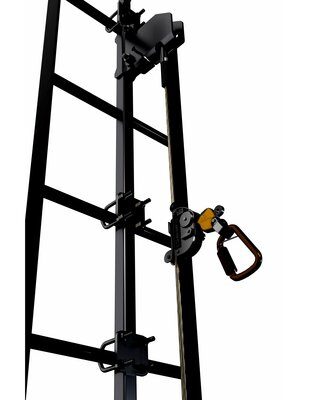 6116618 - Lad-Saf Top/Bottom Bracket Telescoping Extension - Anchor can extend up to 30 in. - 4 user max capacity - Galvanized Steel - Ideal for difficult transitions from ladder onto a platform - 3M DBI-SALA image 2