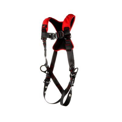 PROTECTA Vest-style Positioning/Climbing Harness - Front, Back & Side D-rings - Tongue-buckle leg straps - Back padding image 1