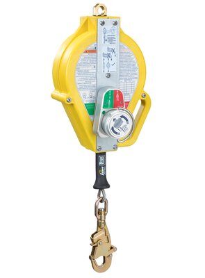 3504551 - Ultra-Lok RSQ (SRL) Self Retracting Lifeline - 50 ft. (15.2m) - Stainless steel cable lifeline w/ steel snap hook - Rescue (RSQ) Dual-mode - Single leg - Anchorage loop for mounting image 0
