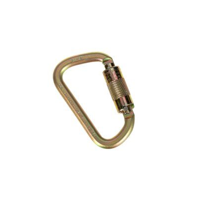 2000112 - Saflok Carabiner, (11/16 Inch) 17.5mm opening, Self-closing / Auto-lock,  Steel,  DIMS: 4.33" x 2.66" x 0.75" image 2