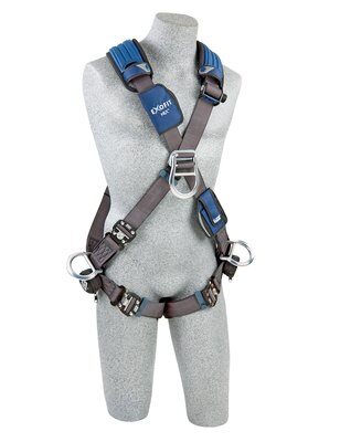 ExoFit NEX Cross-Over Style Positioning/Climbing Harness - Front, back &amp; side D-rings - Quick-connect Buckles - Belt w/ Padding image 0