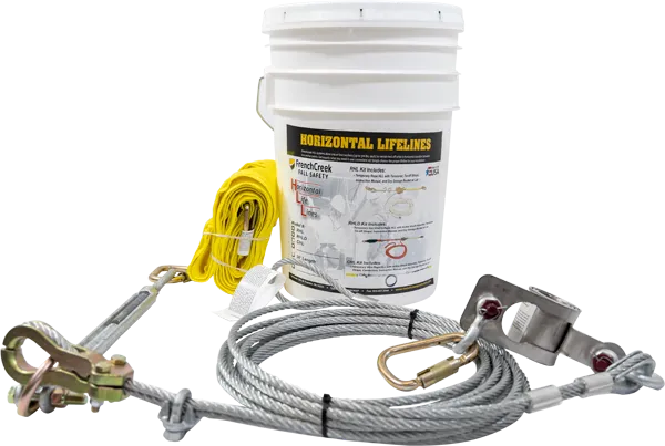 CHL-30 Wire Rope Horizontal Lifeline System - French Creek Fall Safety image 0