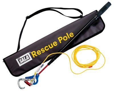 3M DBI-SALA Rescue Pole - Aluminum Extension Pole Adjustable from 2.16 ft. to 8.66 ft. - For use with Self-Rescue Device - Aluminum Carabiner w/ 20mm Gate Opening - Includes Carrying Bag - 3M DBI-SALA 8900299 image 0