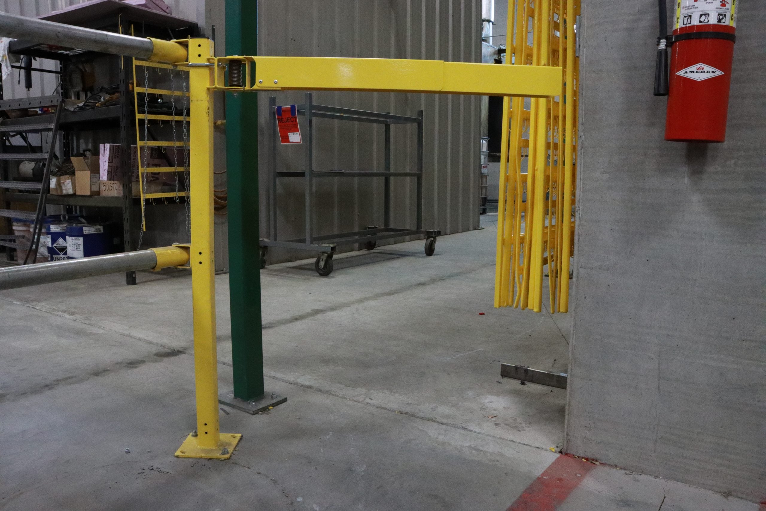 EdgeSafe Personnel Access Gate Single Arm - EPAGS-2442-PCY - PS DOORS image 2