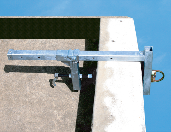 Steel Adjustable Parapet Wall Anchor - French Creek Fall Safety 1789 image 1