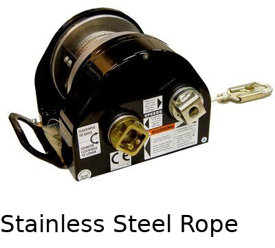 Electric/Manual Winch for confined spaces - ( 60 ft. to 190 ft. ) of 3/16" stainless steel wire rope - Manual or electric operation - Triple-braking system - Quick-mount bracket - 3M DBI-SALA image 0