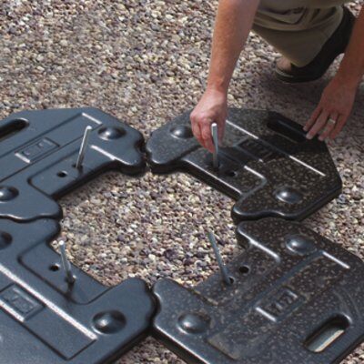 Freestanding Roof Top Fall Arrest Anchor - Non-penetrating design - Built-in shock absorber - Sixteen 45 lbs. counterweights - Portable and reusable - 3M DBI-SALA 2100185 image 4