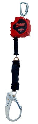 3590020  - Protecta (SRL) Self Retracting Lifeline - 15 ft. (4.5 m) - Galvanized steel lifeline w/ steel rebar hook - Thermoplastic housing - Anchorage carabiner image 0