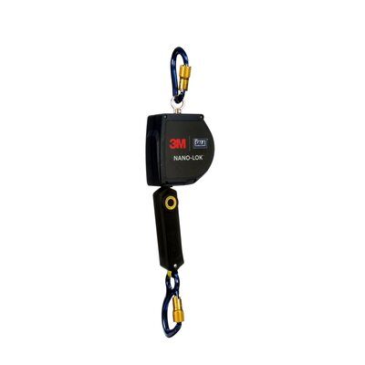 DBI-SALA Nano-Lok Extended Self-Retracting Lifeline - 20ft. Web Lifeline with Carabiner - Minimum 6ft. fall clearance - Swiveling anchor point - 3M DBI-SALA 3103872 image 1