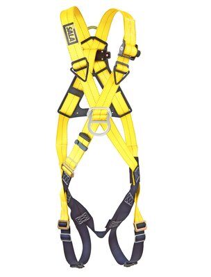 Delta Cross-Over Style Climbing Harness - Front &amp; back D-ring - Tongue-buckle leg straps - Pass-thru chest buckle image 0