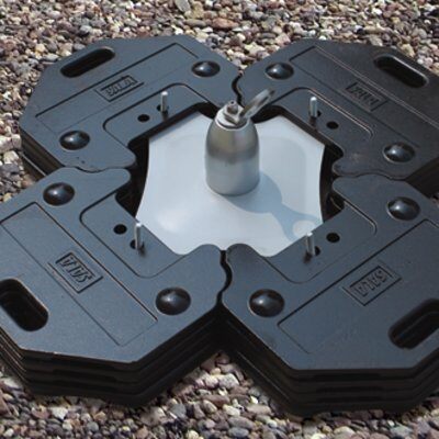 Freestanding Roof Top Fall Arrest Anchor - Non-penetrating design - Built-in shock absorber - Sixteen 45 lbs. counterweights - Portable and reusable - 3M DBI-SALA 2100185 image 7