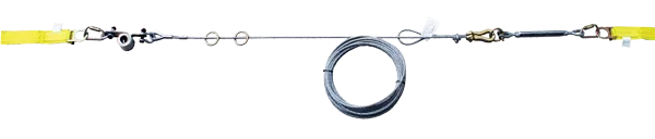 CHL-30 Wire Rope Horizontal Lifeline System - French Creek Fall Safety image 1