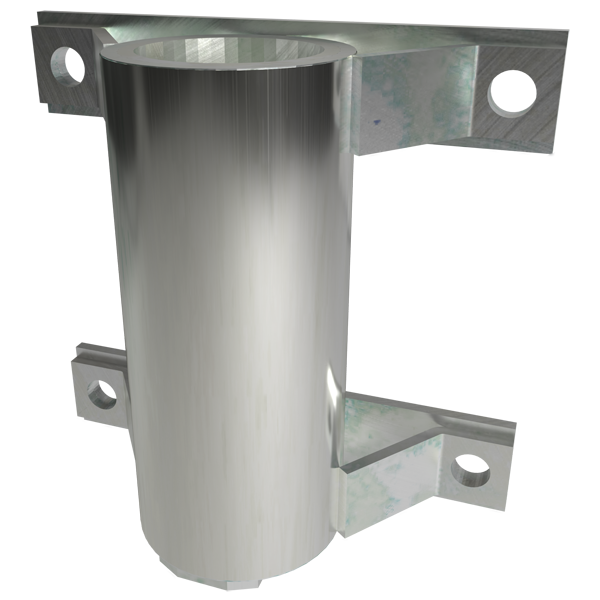 PD8 Wall Mount Sleeve Davit Base - French Creek Fall Safety image 0