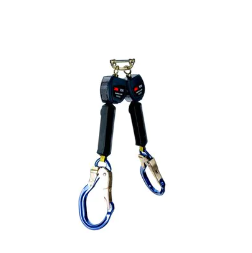 3101473 - 3M DBI-SALA Nano-Lok Twin-Leg Quick Connect Self Retracting Lifeline with Rebar Hook Anchorage and Single Pin Connector image 0