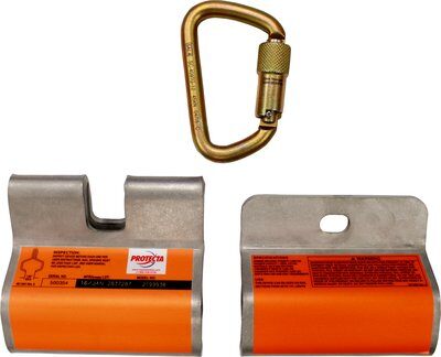 RailDog Sliding Rail Anchor - Installs onto 2-3/4 in. to 3-1/4 in. wide rails - Hands free horizontal mobility - Stainless steel - Carabiner - 3M PROTECTA 2199938 image 3