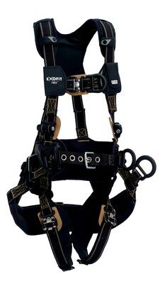 ExoFit NEX Arc Flash Tower Climbing Harness - Back, Front & Side D-rings, QC/QC image 0